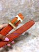 Perfect Replica High Quality Hermes Orange Leather Belt With Gold Buckle (10)_th.jpg